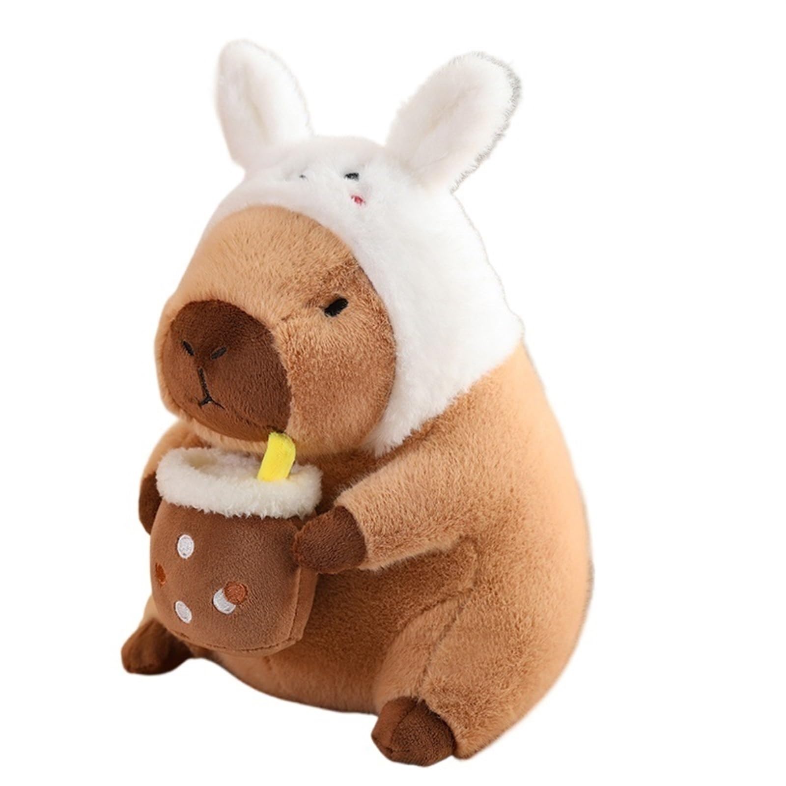 Peluche Capybara Avocado 35 Cm - Morbido Giocattolo 2 In 1 Smontabile Per Bambini