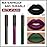 evpct 3Pcs Dark Black Grape Plum purple Emerald Green Matte Liquid Lipstick Lip Stain Sets for Women Matte+Lipstick Long Lasting 24 hr Hours Magic Lipstick 24 Hours original Waterproof 18