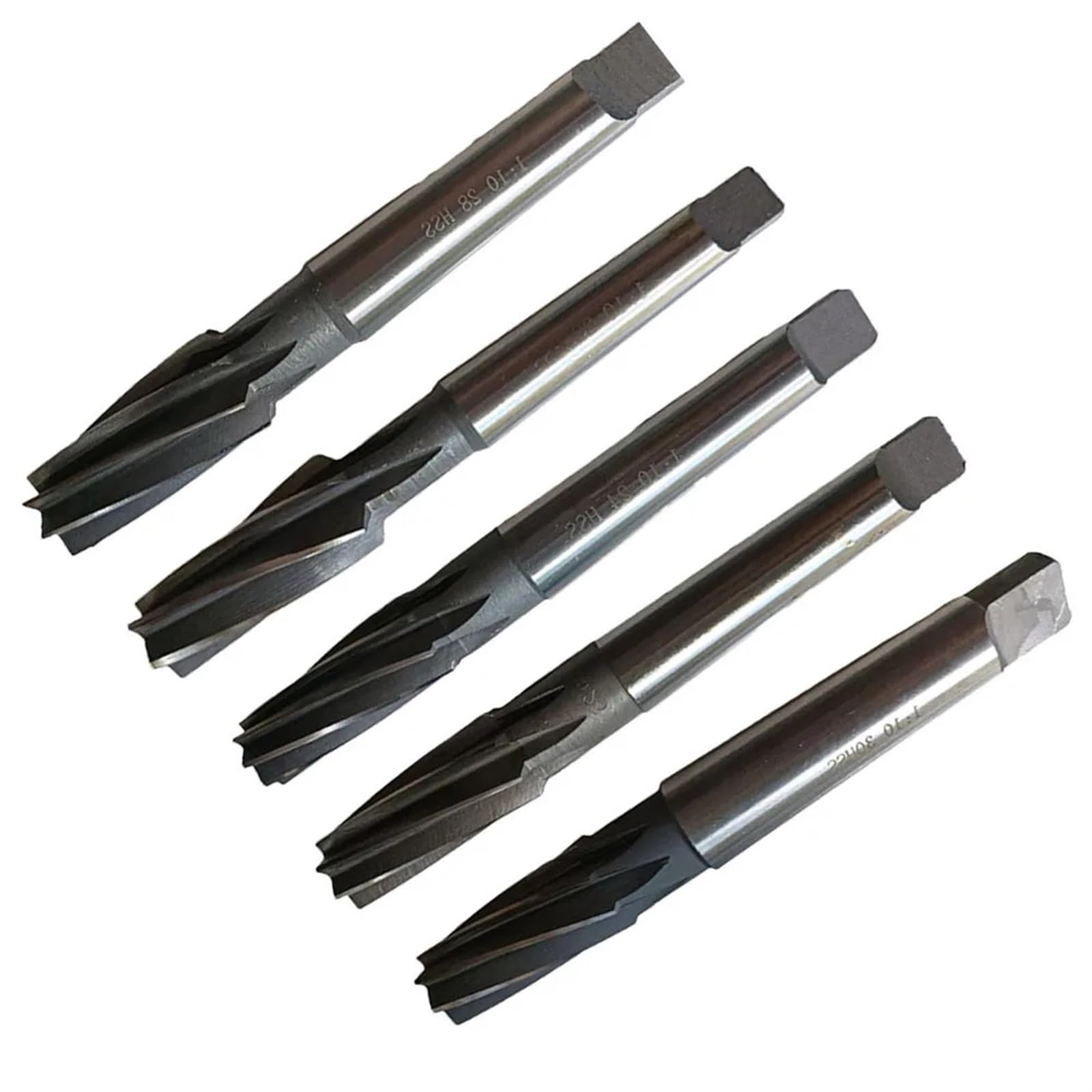 Alesatore manuale for perni conici 1:10 Grado conico Alesatore manuale for perni in lega HSS Acciaio 9XC Lama gambo conico Alesatore for macchine Utensili CNC(28mm)