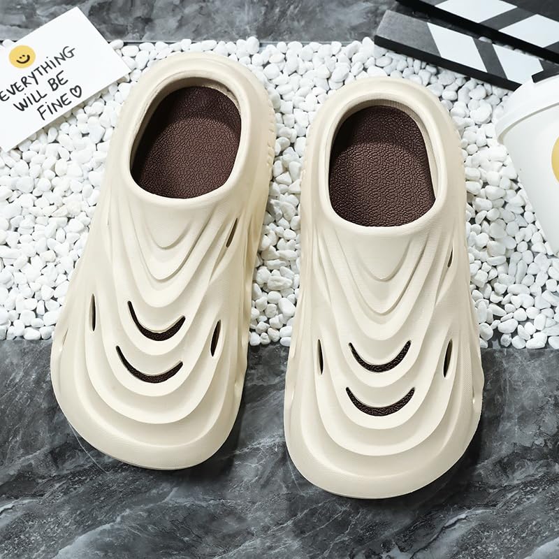 Pillow Slippers for Women and Men Non Slip Quick Drying Shower Slides Bathroom Sandals House Slides Shower Ultra Cushion Thick Sole.3