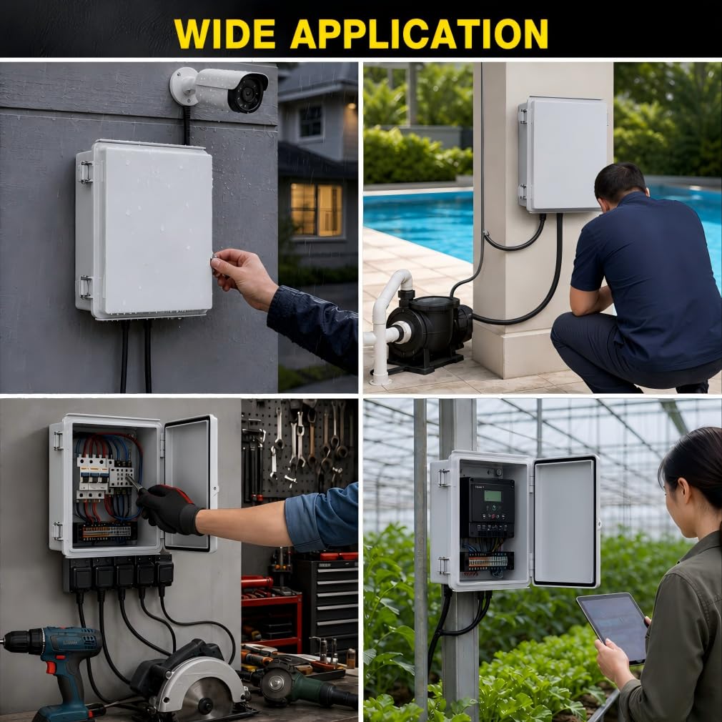 IP67 ABS Outdoor Electrical Junction Box Waterproof with Aluminum DIN Rail — Amazon image 6