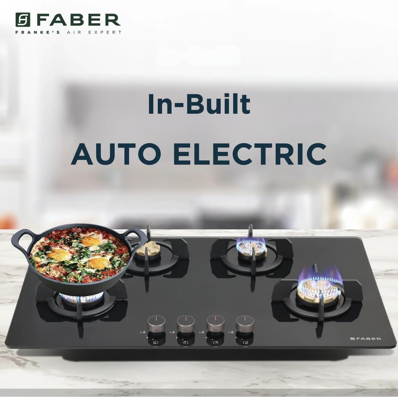 Faber HOB PRIME 90cm Gas Hob - Auto-Ignition -4 Faber HOB PRIME 90cm Gas Hob - Auto-Ignition -4