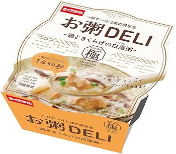 Amazon.co.jp: [冷蔵] 幸南食糧 お粥DELI 鶏ときくらげの白湯粥 250g×6