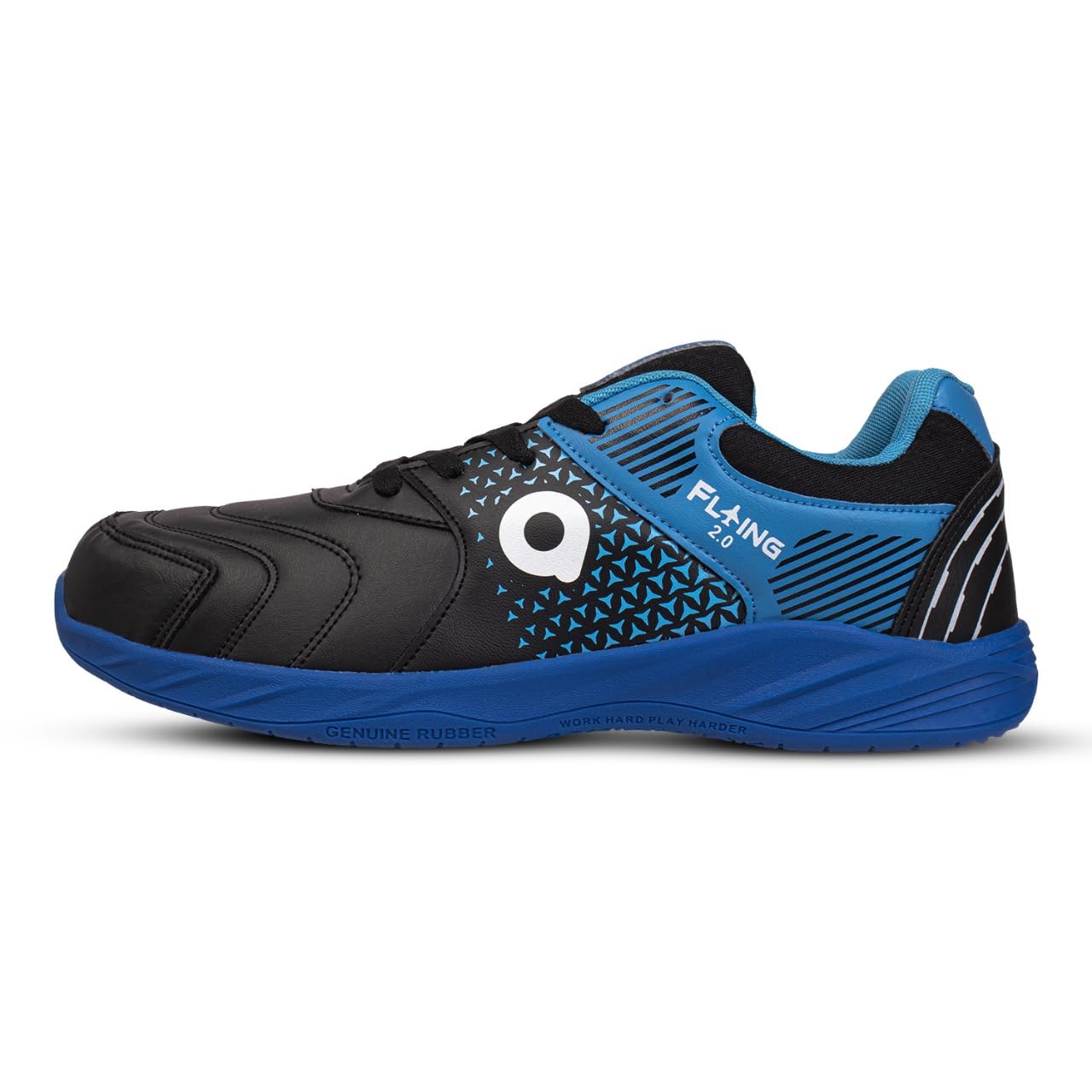 AIVIN Flying 2.0 Badminton Shoes (Non Marking) All Court Shoes | Also Perfect for Squash, Table Tennis, Volleyball, Basketball & Indoor Sports | Lightweight & Durable | Men's Sports Shoes (BLUE, UK Footwear Size System, Adult, Men, Numeric, Medium, 4)
