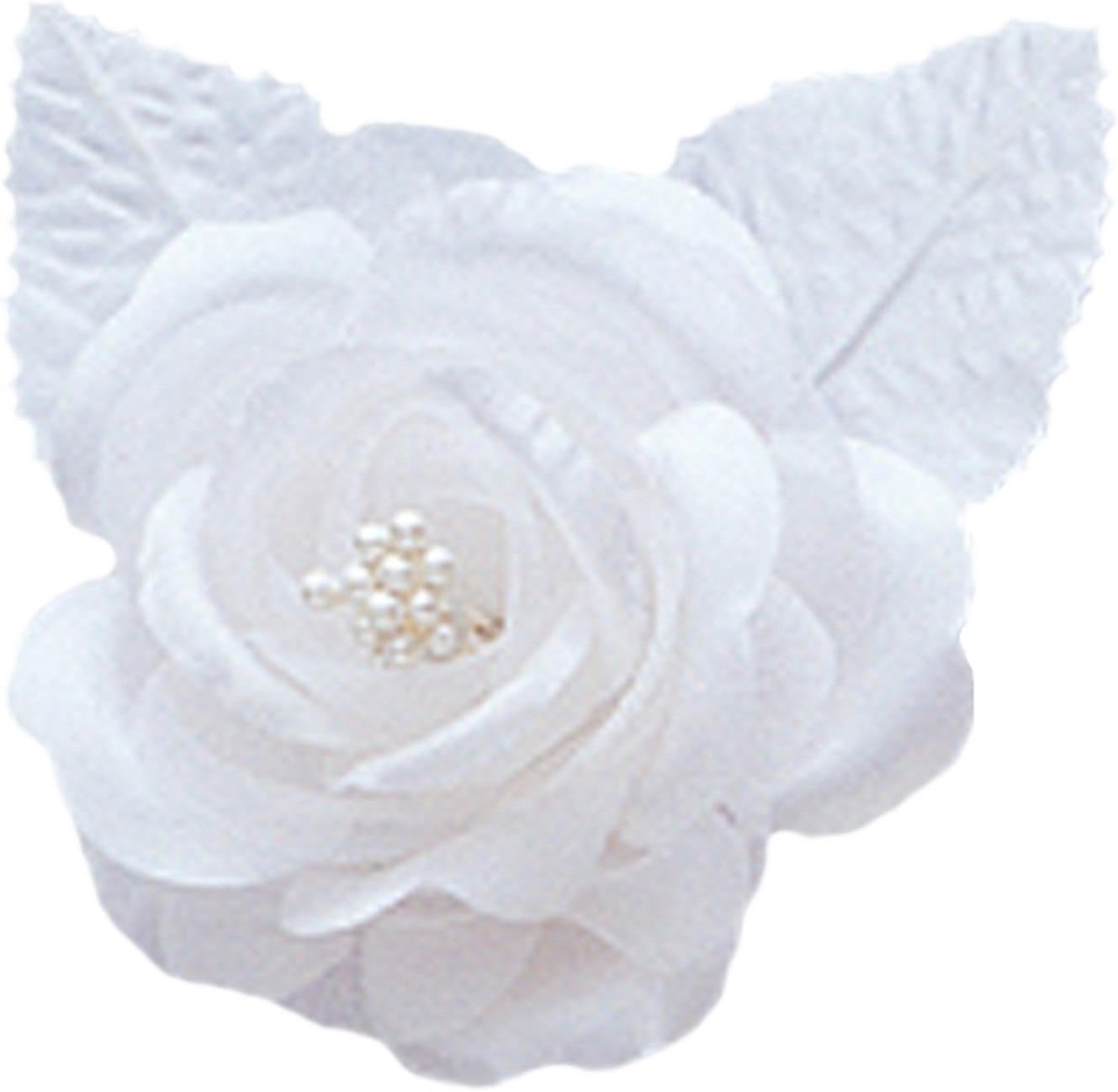 Decorated Bridal Shower Wedding Umbrella Parasol 36" White Roses