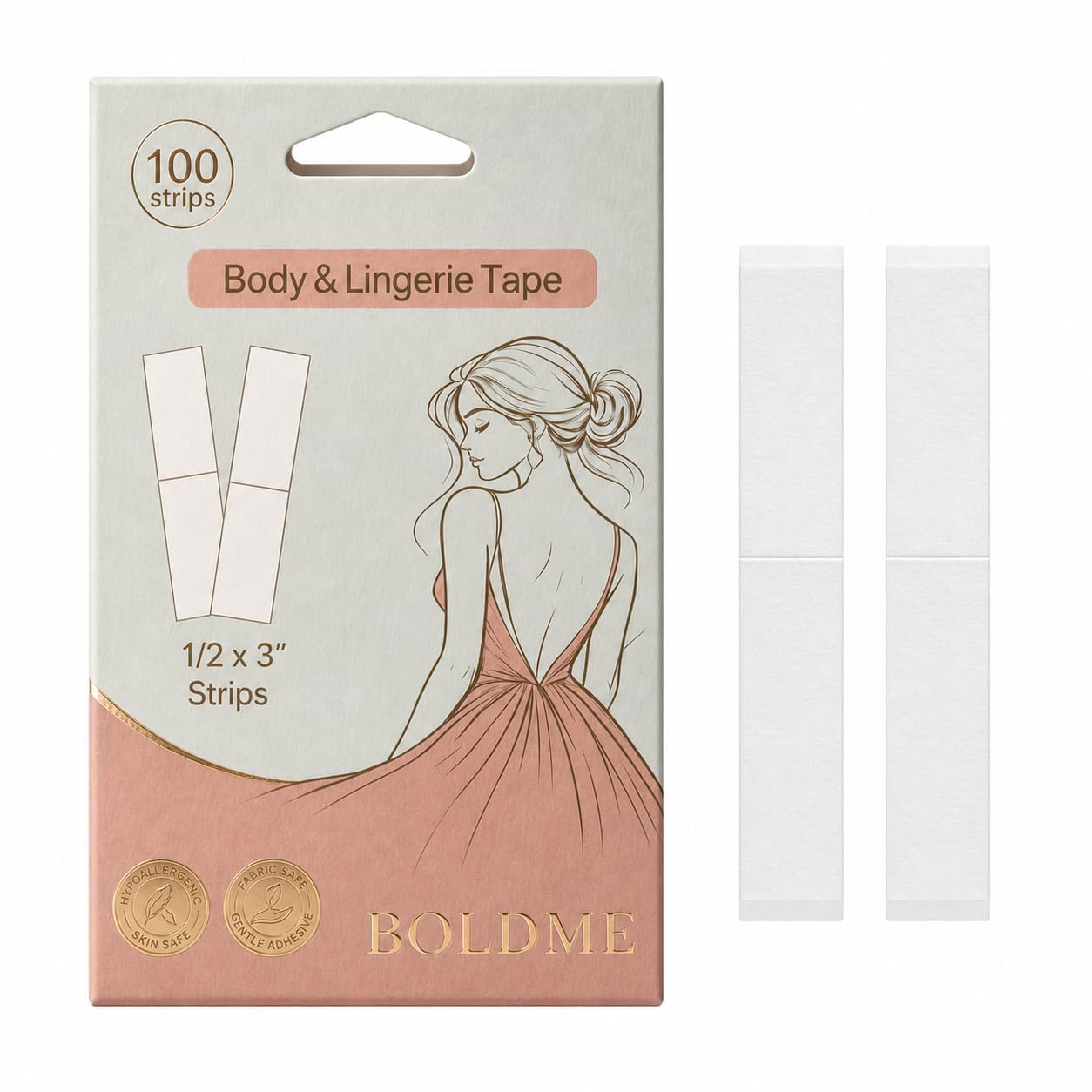 Fashion Tape for Women, Double-Sided Body and Clothing Tape