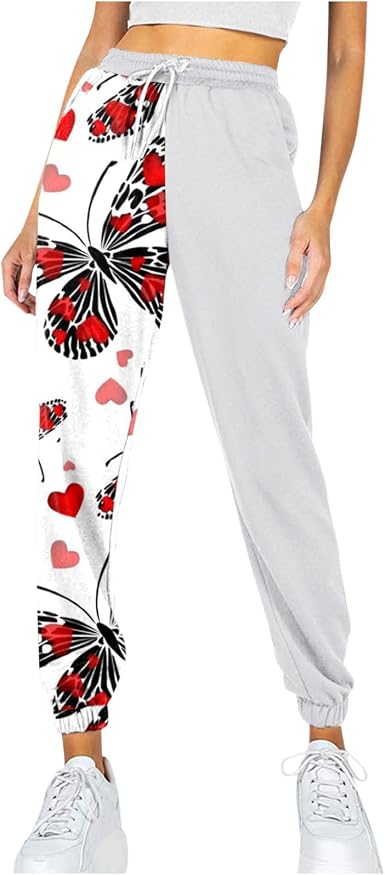 Amazon.com: 2022 Pantalones deportivos de pierna ancha para mujer, con  cordón, de cintura alta, con estampado de mariposas, casual, para verano,  holgados, para descansar : Ropa, Zapatos y Joyería