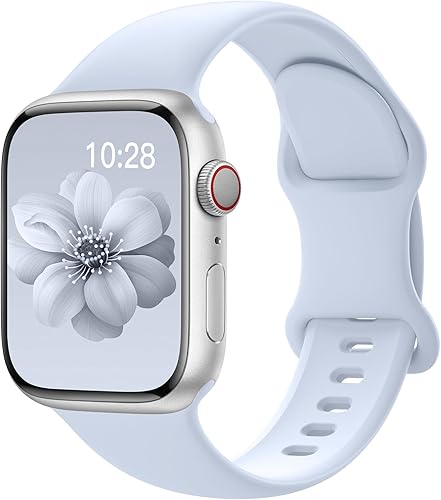 Miniatura 17 de Correa deportiva de silicona para Apple Watch 40 mm 38 mm, 41 mm, 44 mm, 45 mm, 42 mm, 49 mm - Correa de repuesto suave y resistente al agua