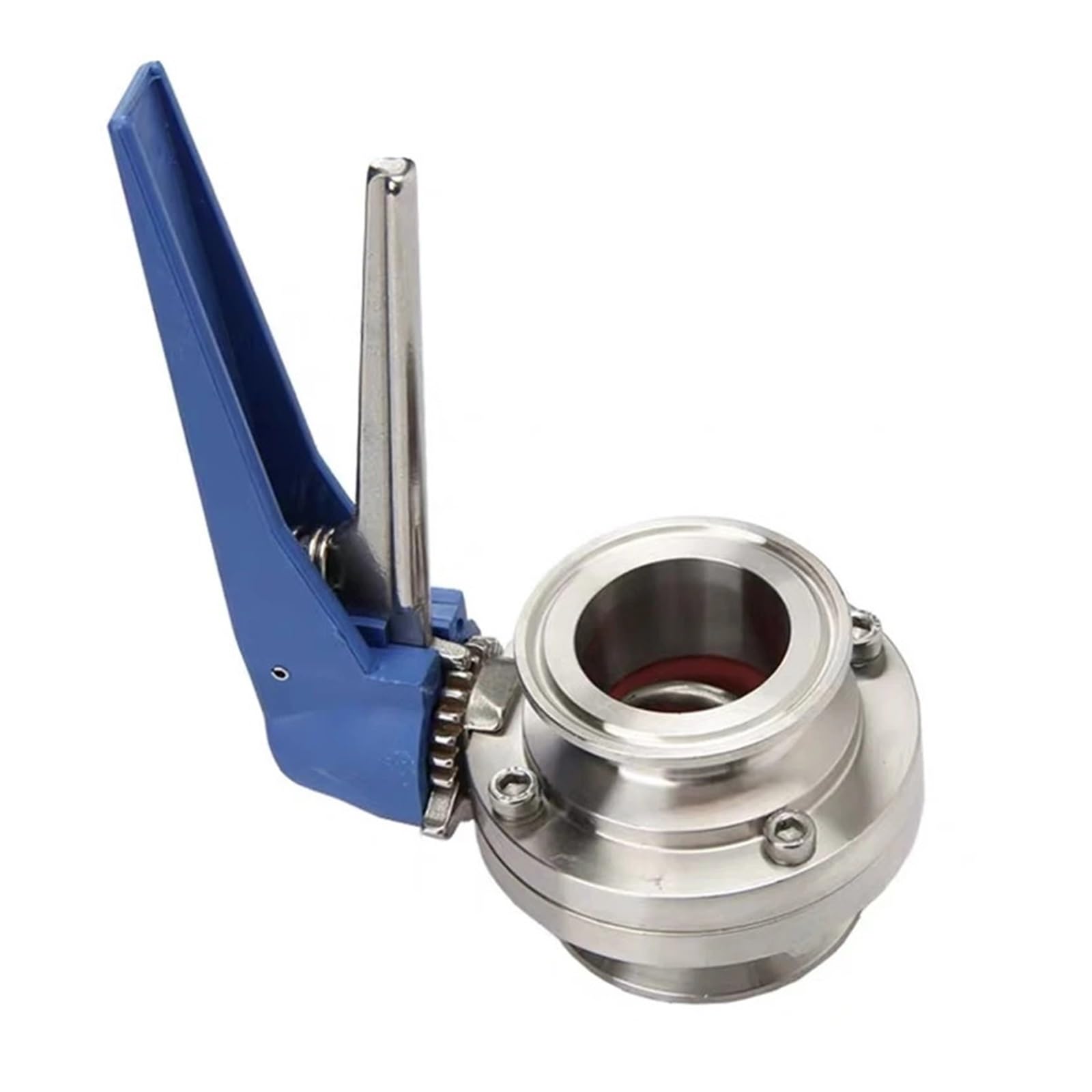 MXXDMOPD 1-1/2" 38mm S304 Stainless Steel Sanitary 1.5" Triple Pinch Valve Squeeze Trigger for Homemade Dairy Products