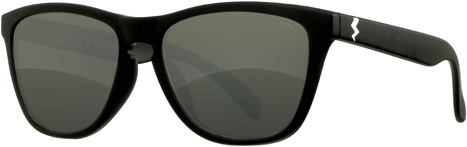 Fuse Lenses 3 Rooker UV Sunglasses with Replacement Lenses - Black Frames