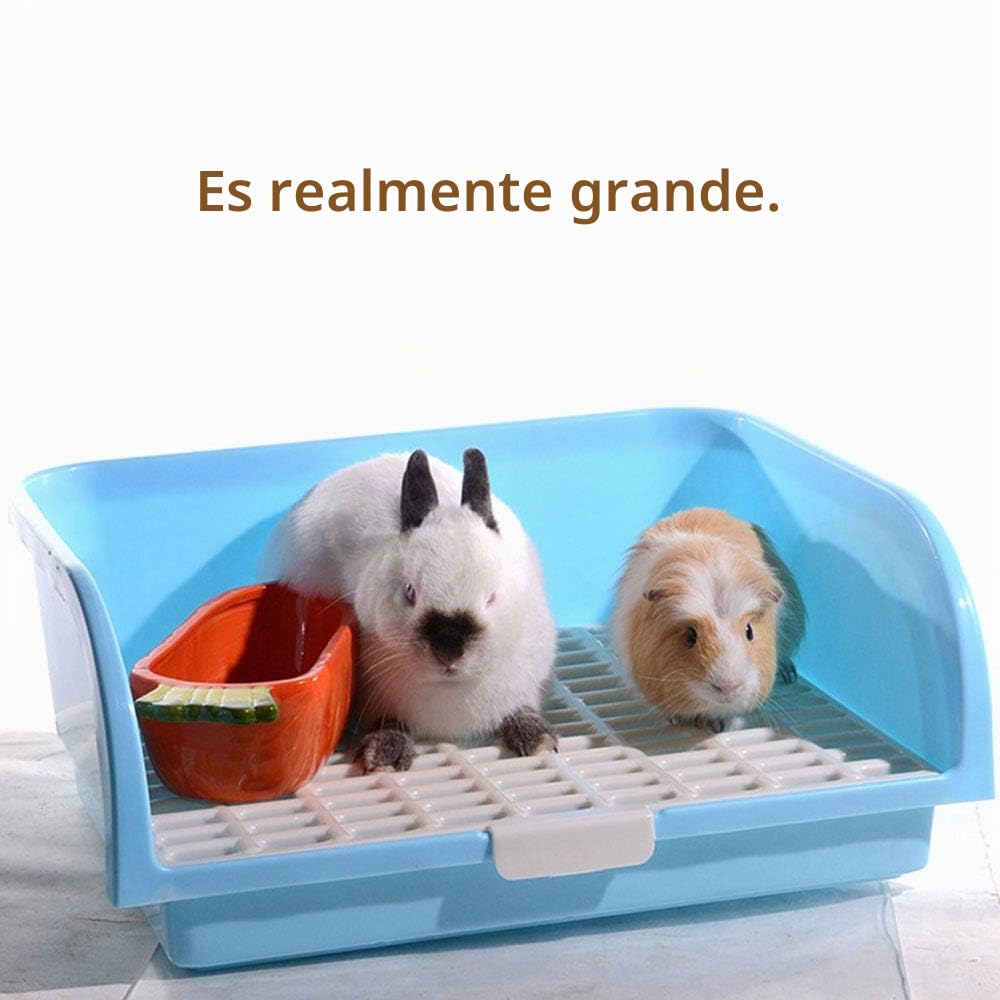 Caja de arena para conejos, tamaño grande, para baño de animales pequeños, cuadrado, para chinchilla, orinal de cobayas, bandeja de arena para comadreja de visón, ardilla