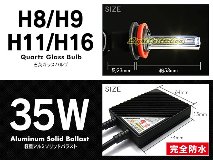 Amazon | 信玄 プレミアムHIDキット H8 H9 H11 H16 35W 6000K