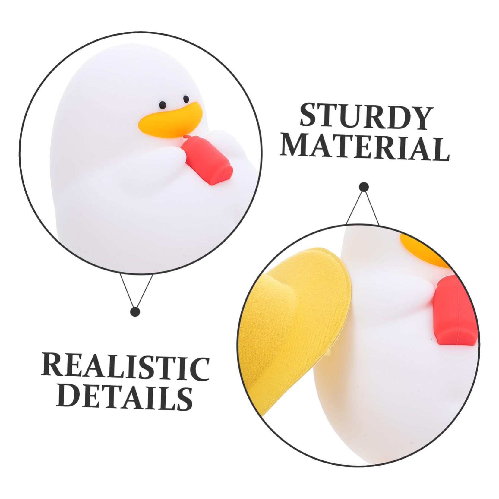 Lampada Da Anatra in Silicone Morbido Luce Cartoon Per Ragazzo Ragazza Con LED Protettivo Per Occhi Portatile Per Camerette E Allattamento Luce E Controllo