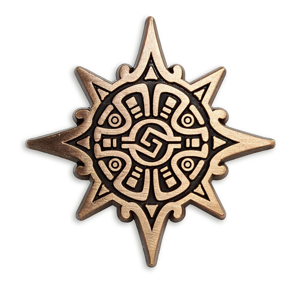 Pinsanity Aztec Warrior Symbol Lapel Pin