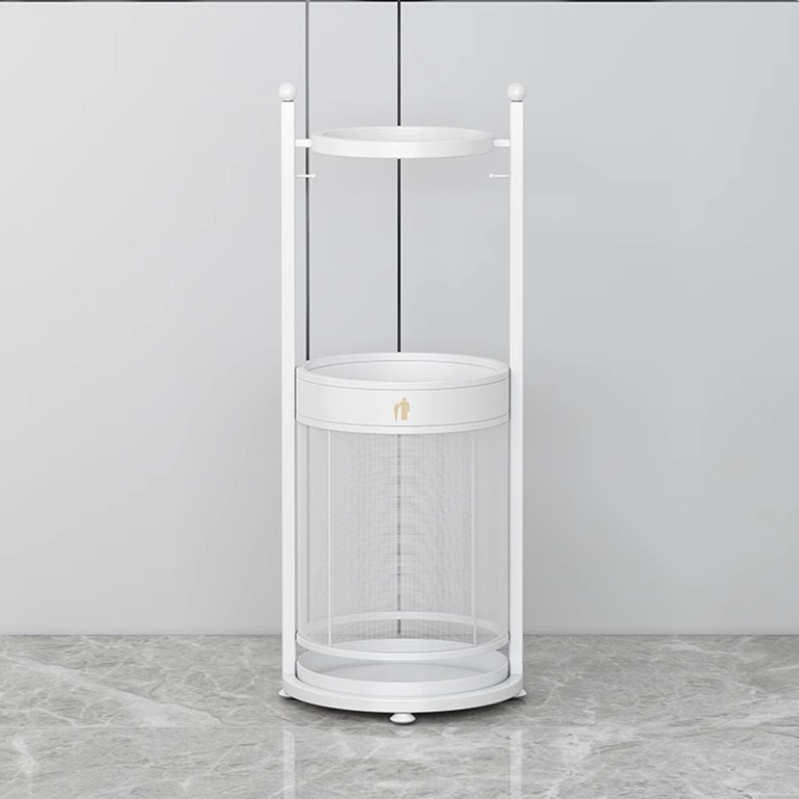 WXPGFEQ Commercial Metal Umbrella Stand, Large Capacity Freestanding Rack with Removable Drip Tray for Home or Office Entryway