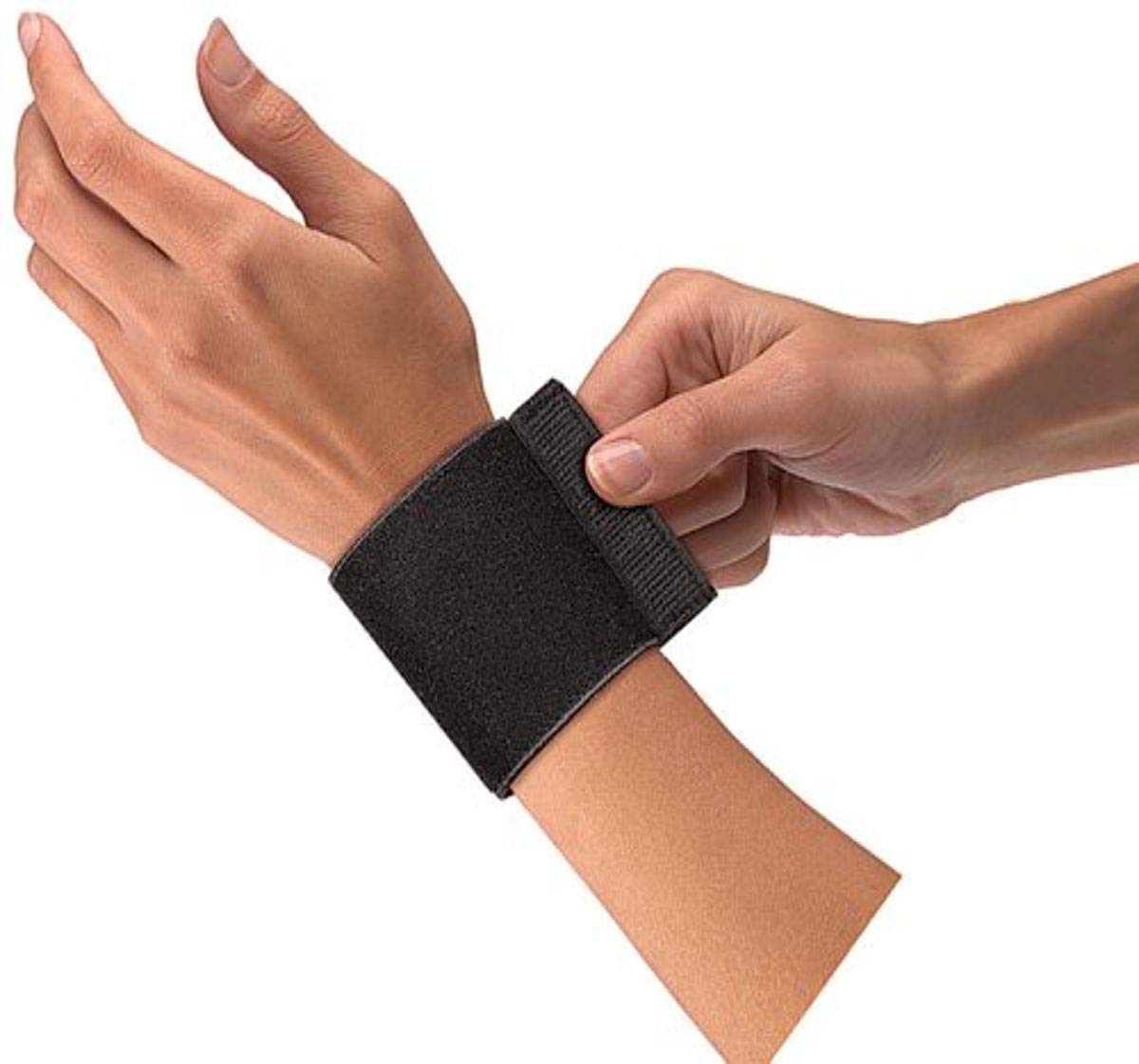 MUELLER ELASTIC WRIST SUPPORTW/LOOP BLACK OSFM:961