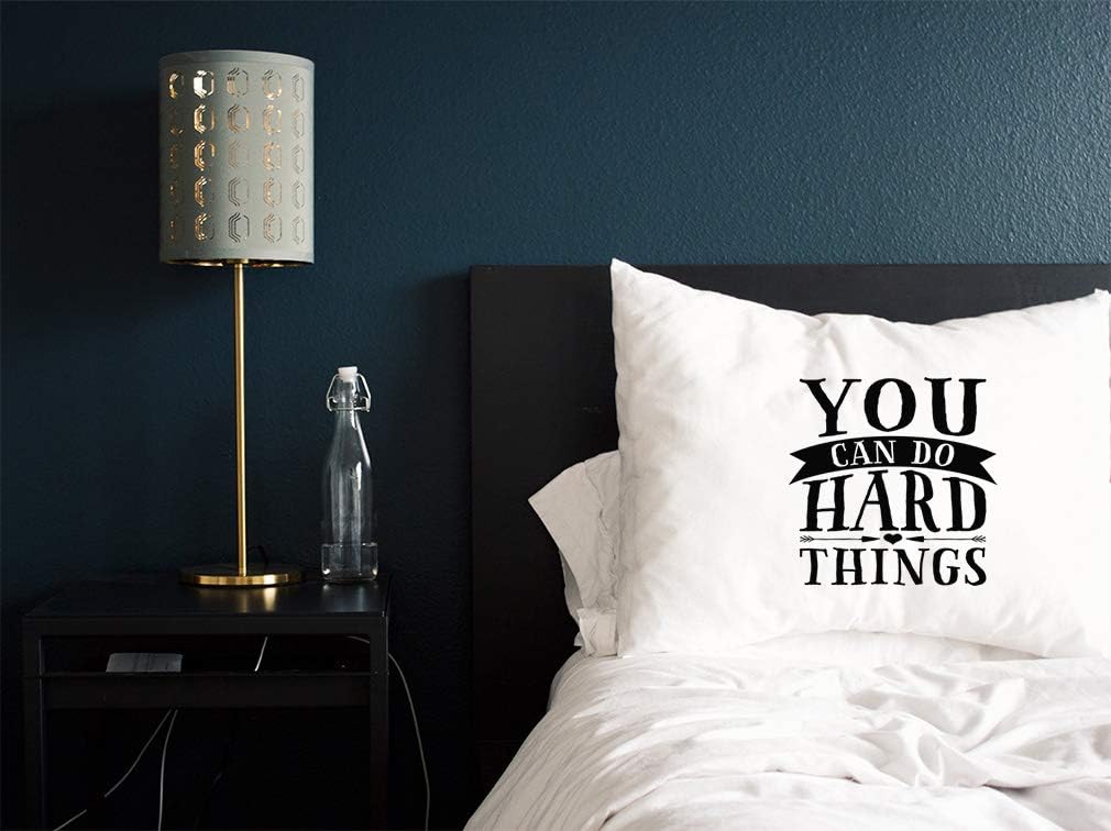 Style In Print Custom Pillow Case You Can Do Hard Things Funny & Novelty Funny & Novelty Polyester Home Decor Bed Pillow Covers Personalized Text Here 30x20 Inches