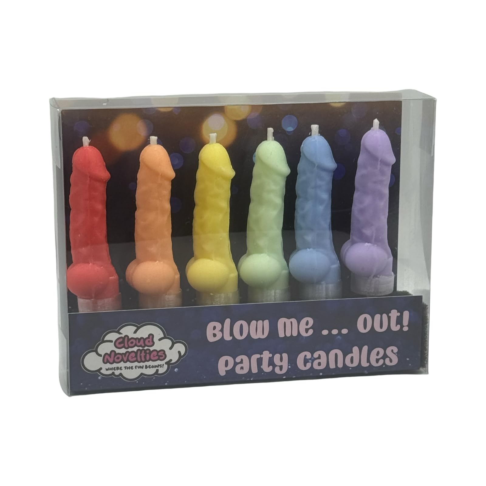 Adult Novelty Birthday Candles (Rainbow)
