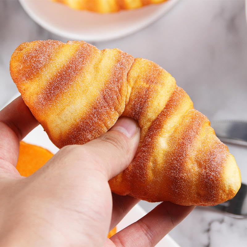 Wonderland Pack of 2 Ultra-Realistic Artificial Croissant, 5.9x3x2 3