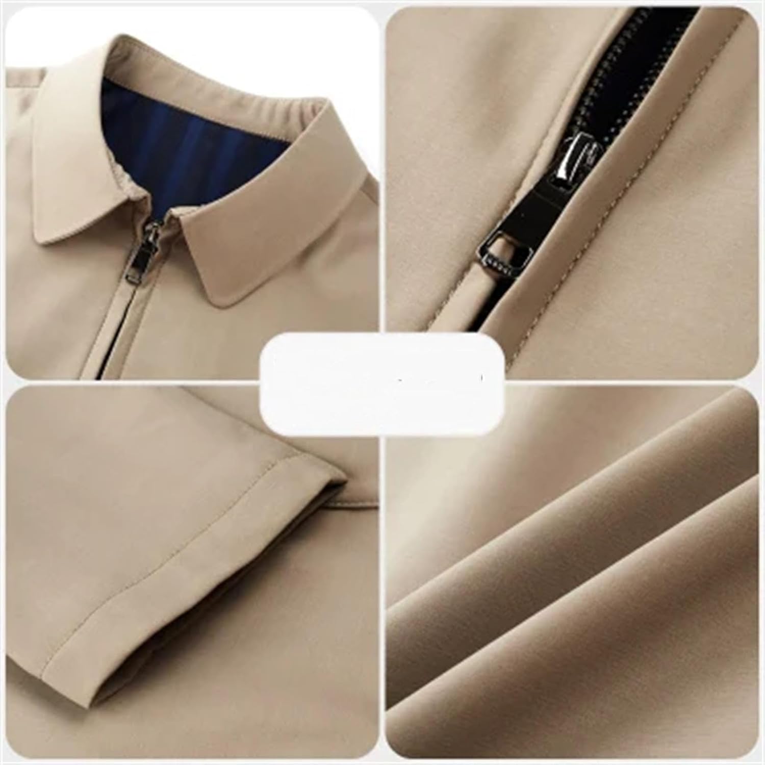 Men Fashion Turn Down Collar Jacket Casual Classic Business Coats