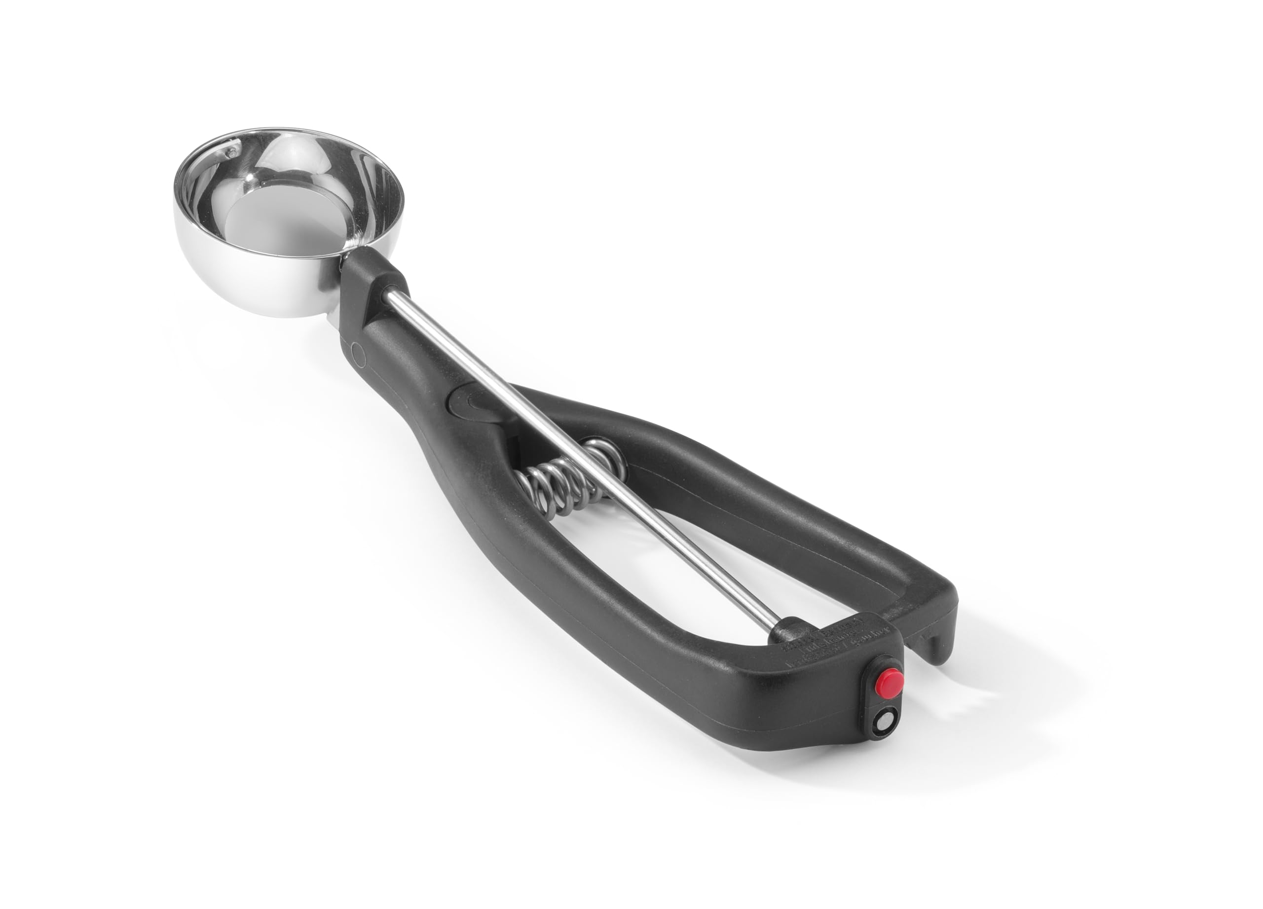 HENDI Eisportionierer für Linkshänder, Stöckel, mit Auslöser, mit farbiger Pins, ergonomischer Griff, Eislöffel, Eiscreme Löffel, Eiscreme Kugel, 1/30, ø49mm, Edelstahl, Polyamid