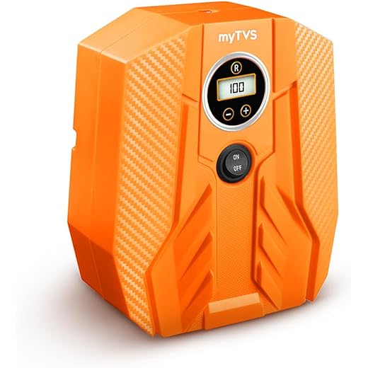 myTVS Digital Car Tyre Inflator 100 Psi 12V