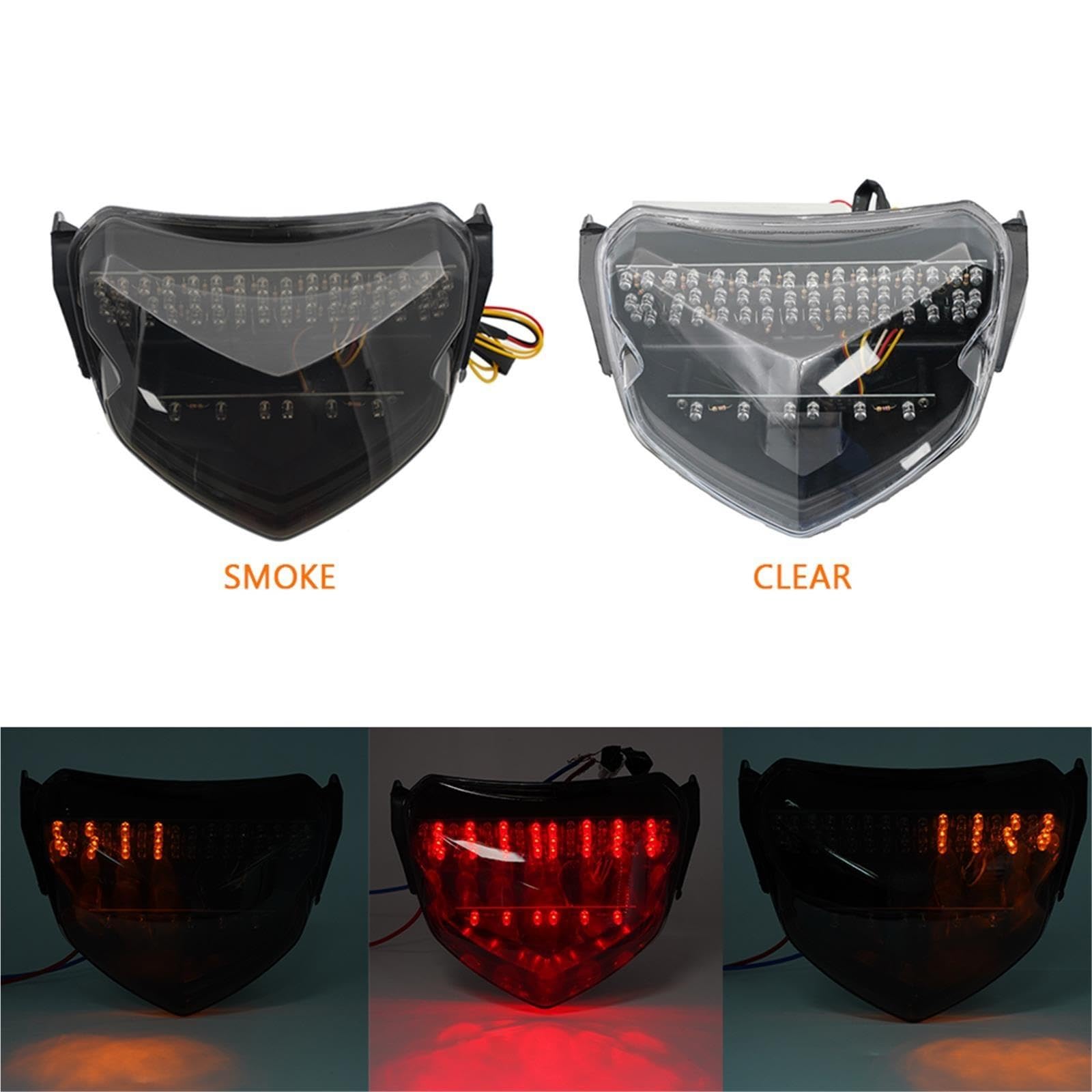 Luz Trasera De Freno Motocicleta Luz Trasera LED Integrada Para Motocicleta