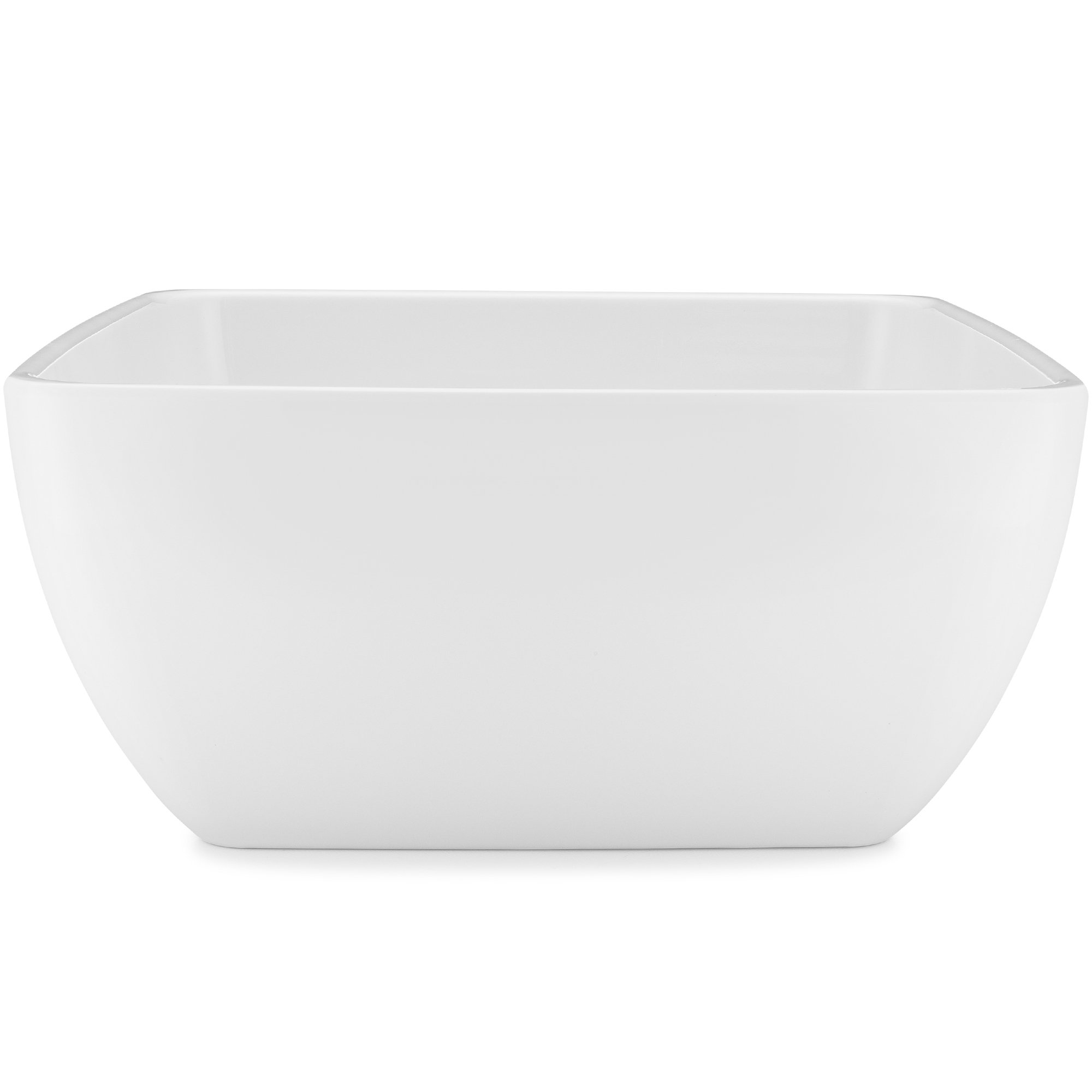 Serving Bowl , Diamond White : Q Squared Diamond White BPA-Free Melamine Serving Bowl, 10-1/2 Inches, White
