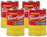 (4 Packs) Szechuen Traditional Szechuan Preserved Vegetable, Shredded, 12oz Each