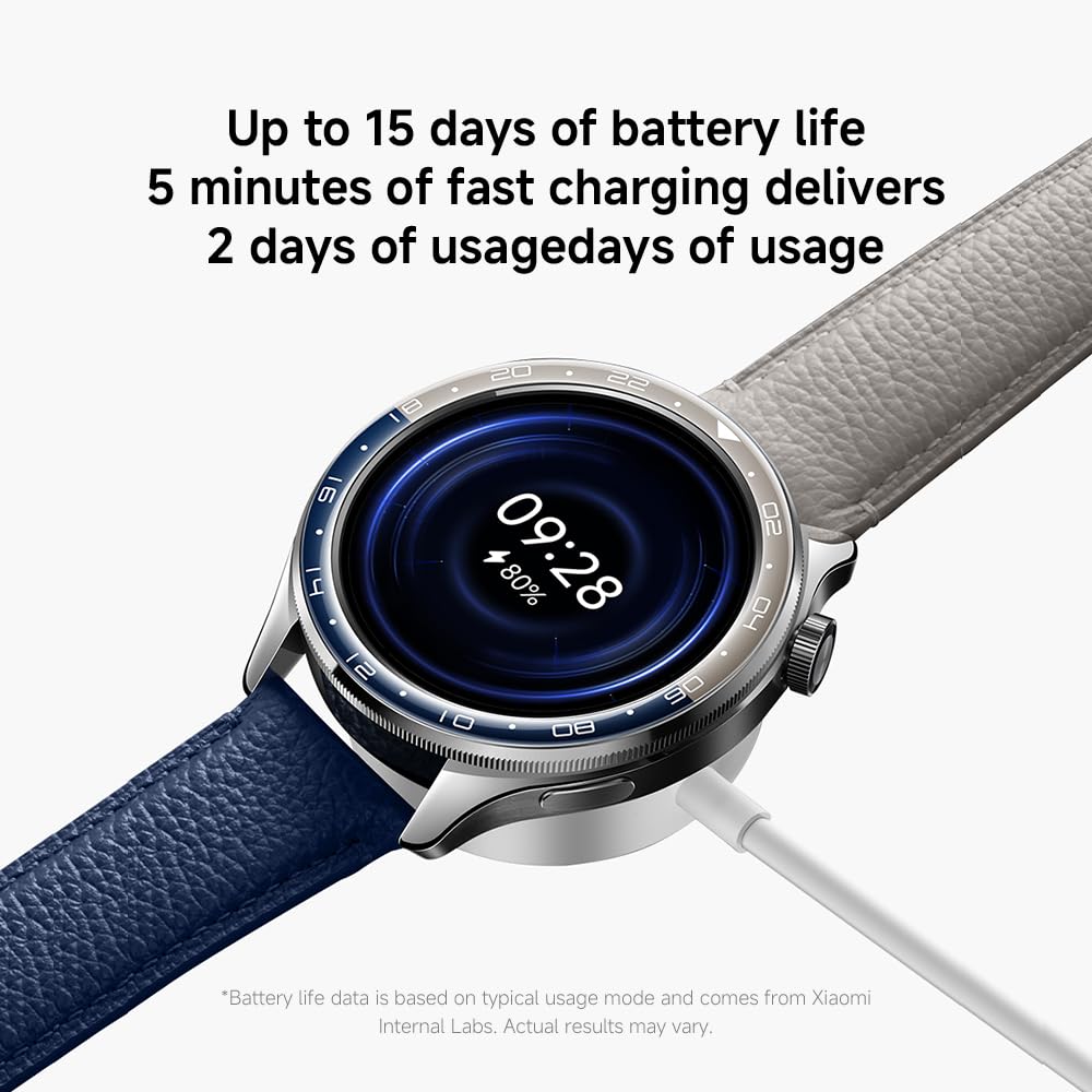 XIAOMI Watch S4 Smartwatch with 1.43-inch OLED Display NFC Bluetooth Calls Gesture Control 150+ Sports Modes 15-Day Battery HyperOS Alexa Model M2425W1 (Rainbown)