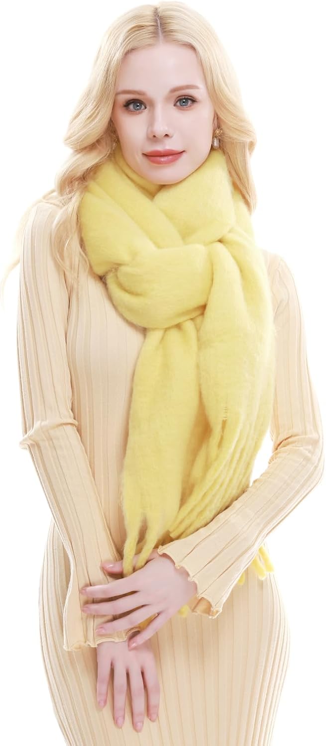 RIIQIICHY Chunky Scarf for Women Winter Warm Thick Scarves Oversized Blanket Scarf - Image 2