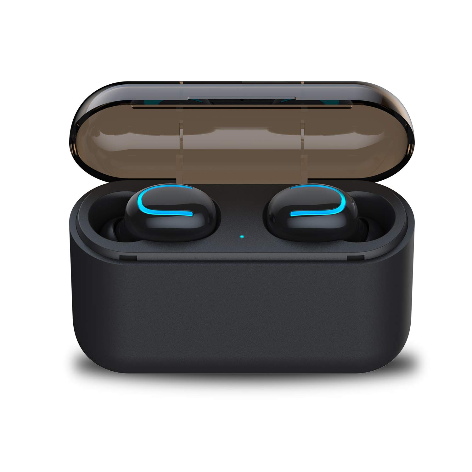 Wireless Earbuds Mini TWS Bluetooth Headset Long Battery Life,160H Playing Time Touch Control V5.0 Stereo Sound Sweatproof Headphones Mic Compatible iPhone iPad Samsung and More.