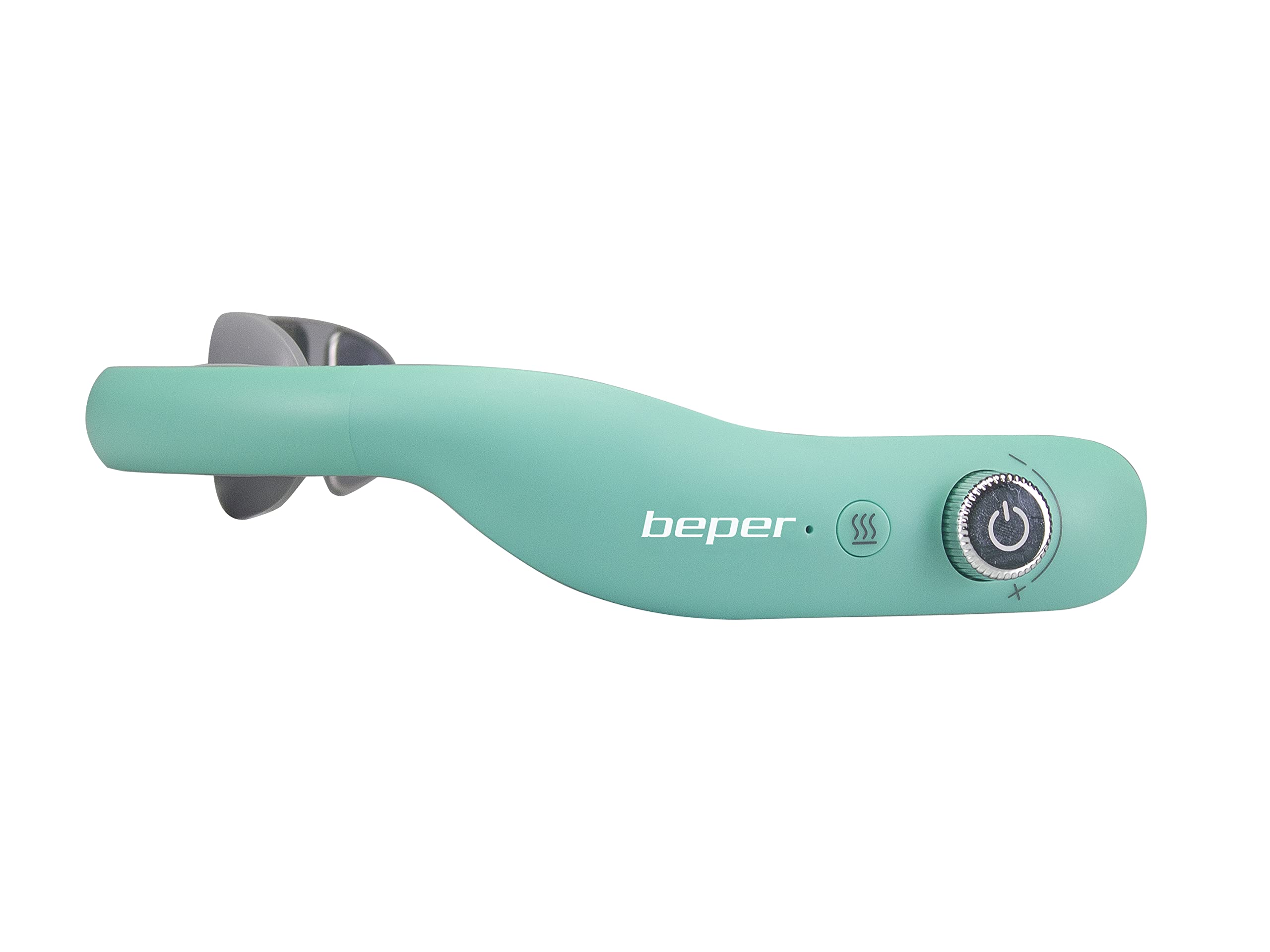 BEPER P302MAS100 Massaggiatore Cervicale, Massaggiatore Collo, 6 Modalità, Intensità regolabile, Funzione Riscaldamento, Ricaricabile, USB Incluso