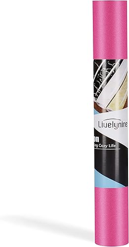 Miniatura 8 de Livelynine Papel tapiz adhesivo rosa intenso de 15.8 x 197 pulgadas para dormitorio, niñas, adolescentes, habitación de niños, guardería, cubículo,