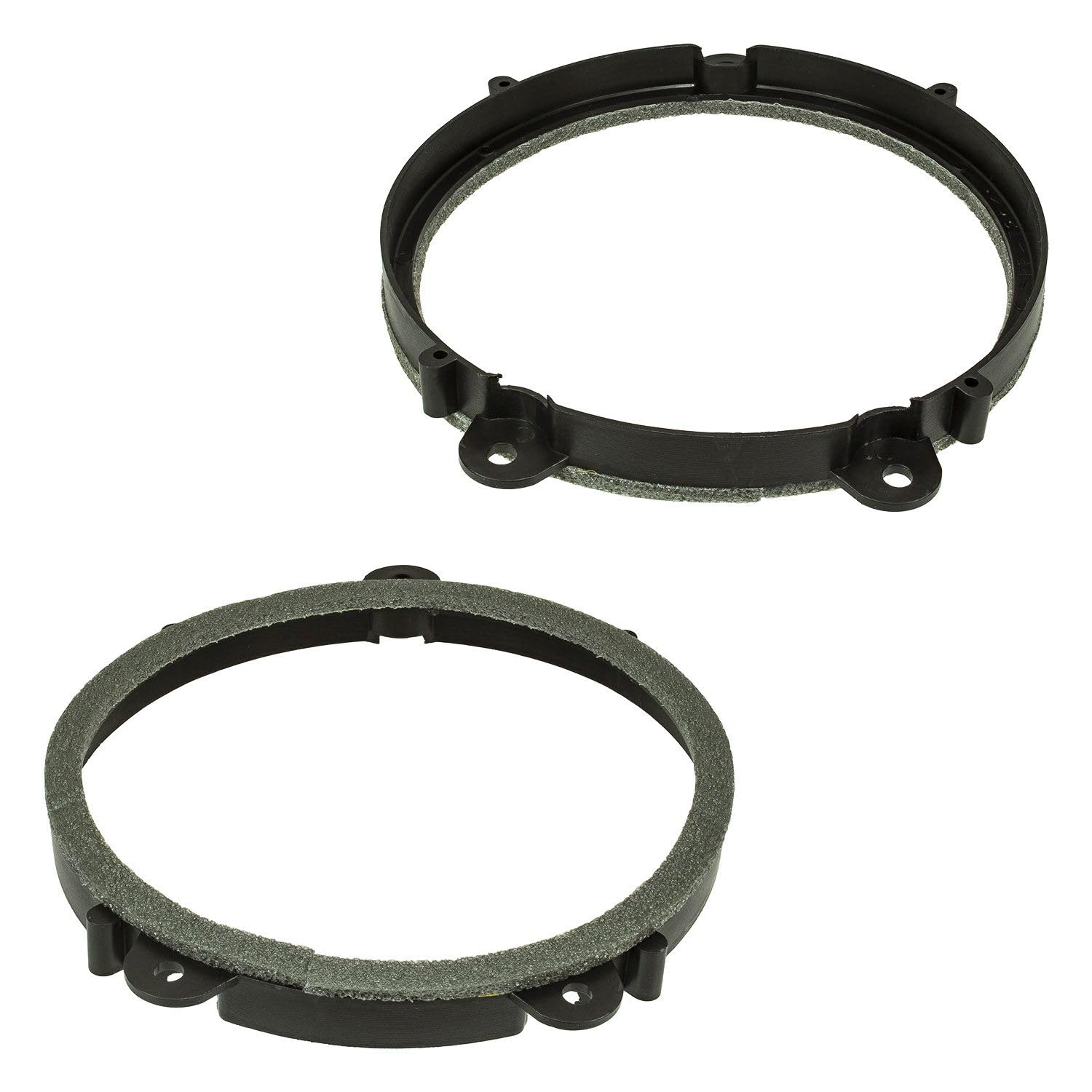 tomzz Audio 2845-006-1 Anneaux de Haut-parleurs Adaptateurs Supports compatibles avec Renault Clio 3 Twingo 2 et 3 Porte Avant Haut-parleurs DIN 165mm