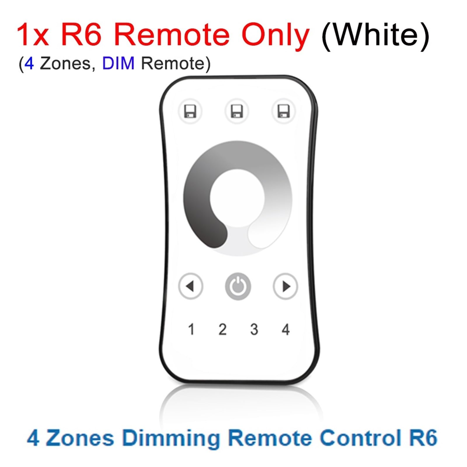 Atenuador LED S1-B(WT) 2,4G control remoto 220V 110VAC regulador triac, adecuado for bombillas LED regulables(R6 Remote Only)