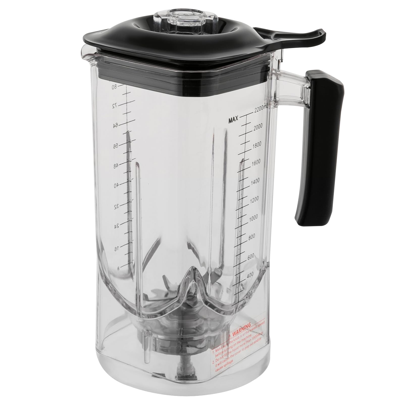 2.2L Blender Smoothie 2200W Blender Mixeur Smoothie 9-Vitesses 26000 RPM avec LED Clair pour faire jus fruits,lait soja,thé au lait,café, épices