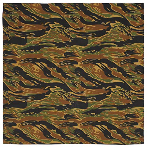 MFH Max Fuchs Bandana. Cotton. 55 x 55 cm. Tiger Stripe