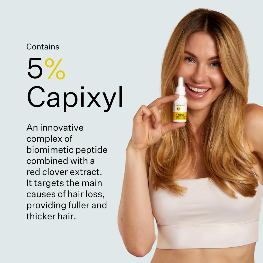 Scalp Delivery Peptide Vegan 5% Hair Growth Serum With Capixyl - Hair Growth Products for Men & Women Helps Reduce Hair Loss, Strengthen & Thicken Vegan Hair Serum for Thinning Hair