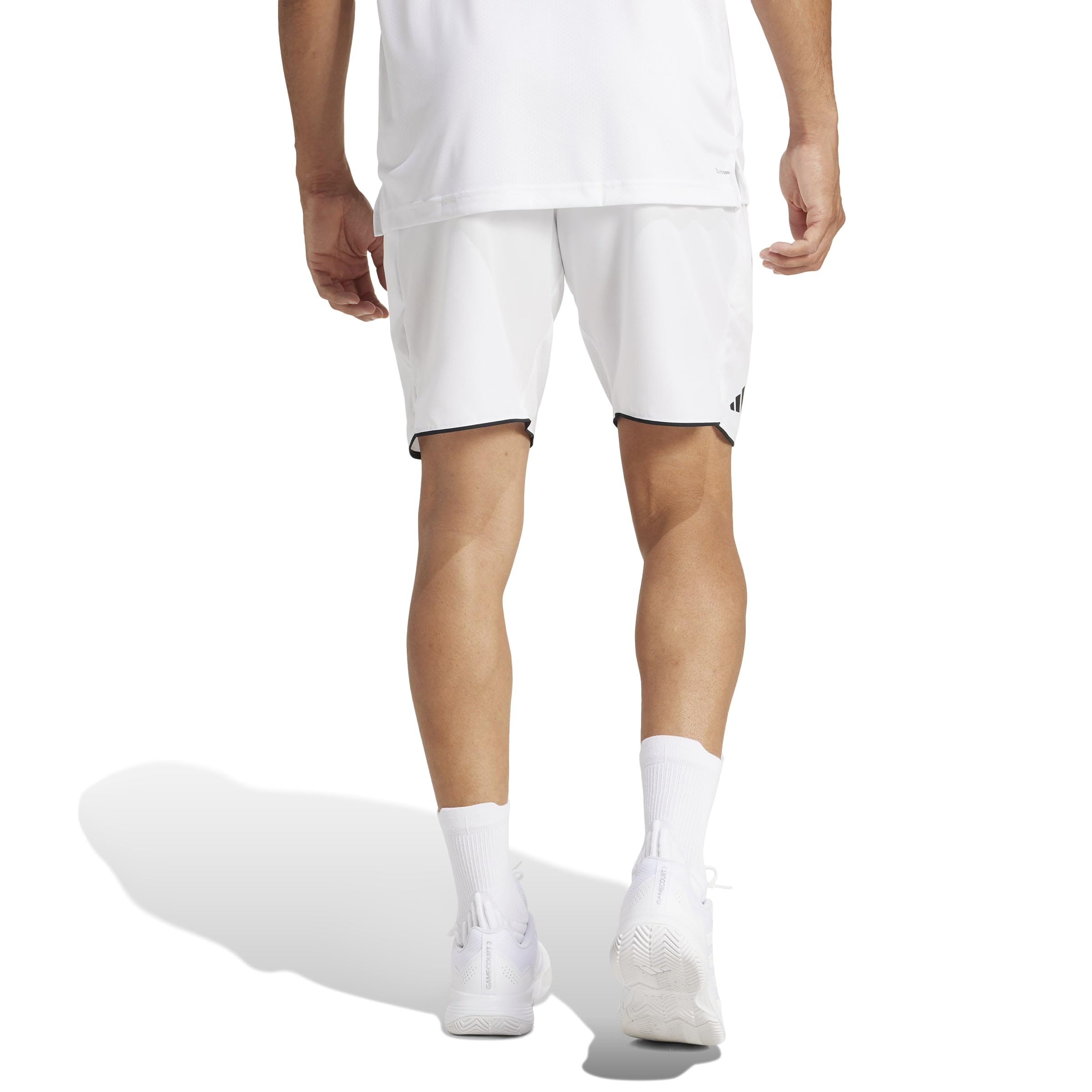 adidas Homme Club Tennis Climacool Shorts, White, M 7 inch
