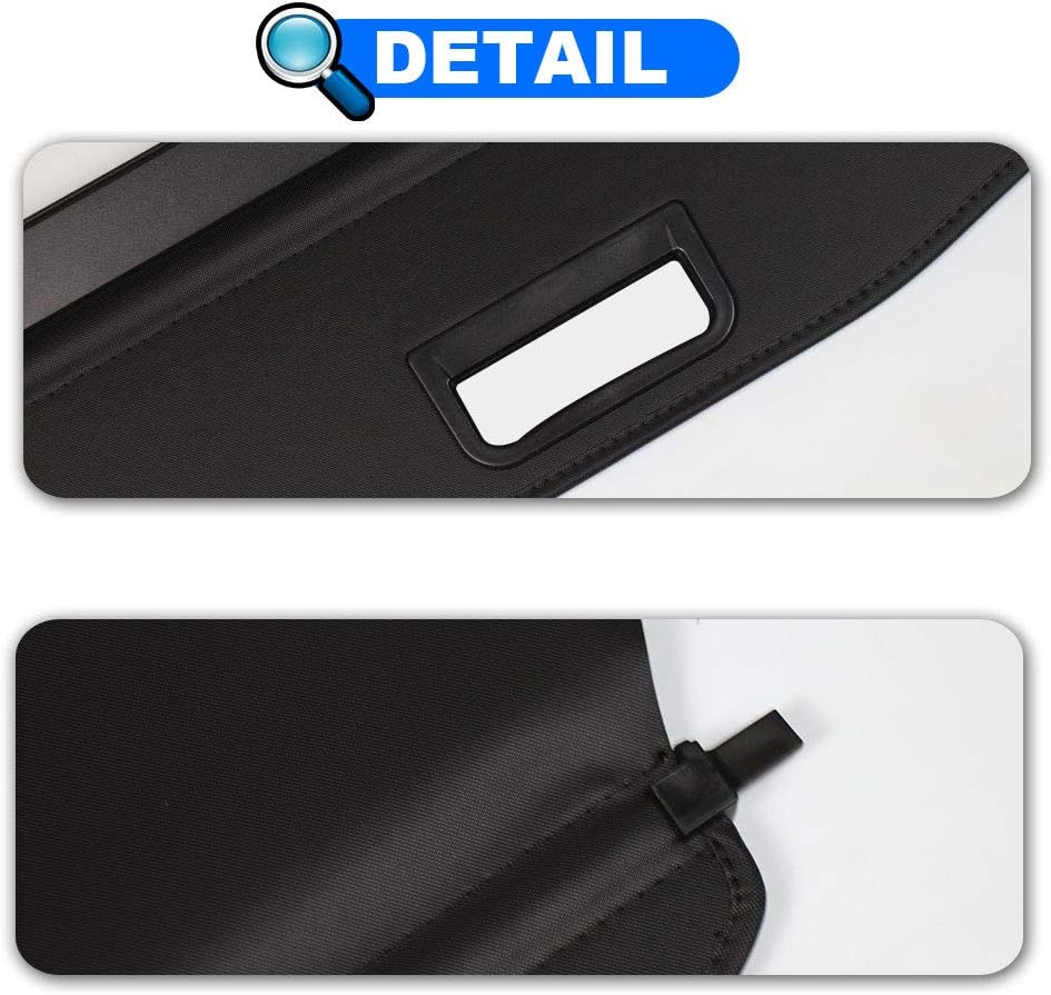 Cargo Cover for Jeep Cherokee Accessories 2019 2020 2021 2022 2023 Rear Trunk Shade Cover(Not fit for Grand Cherokee)