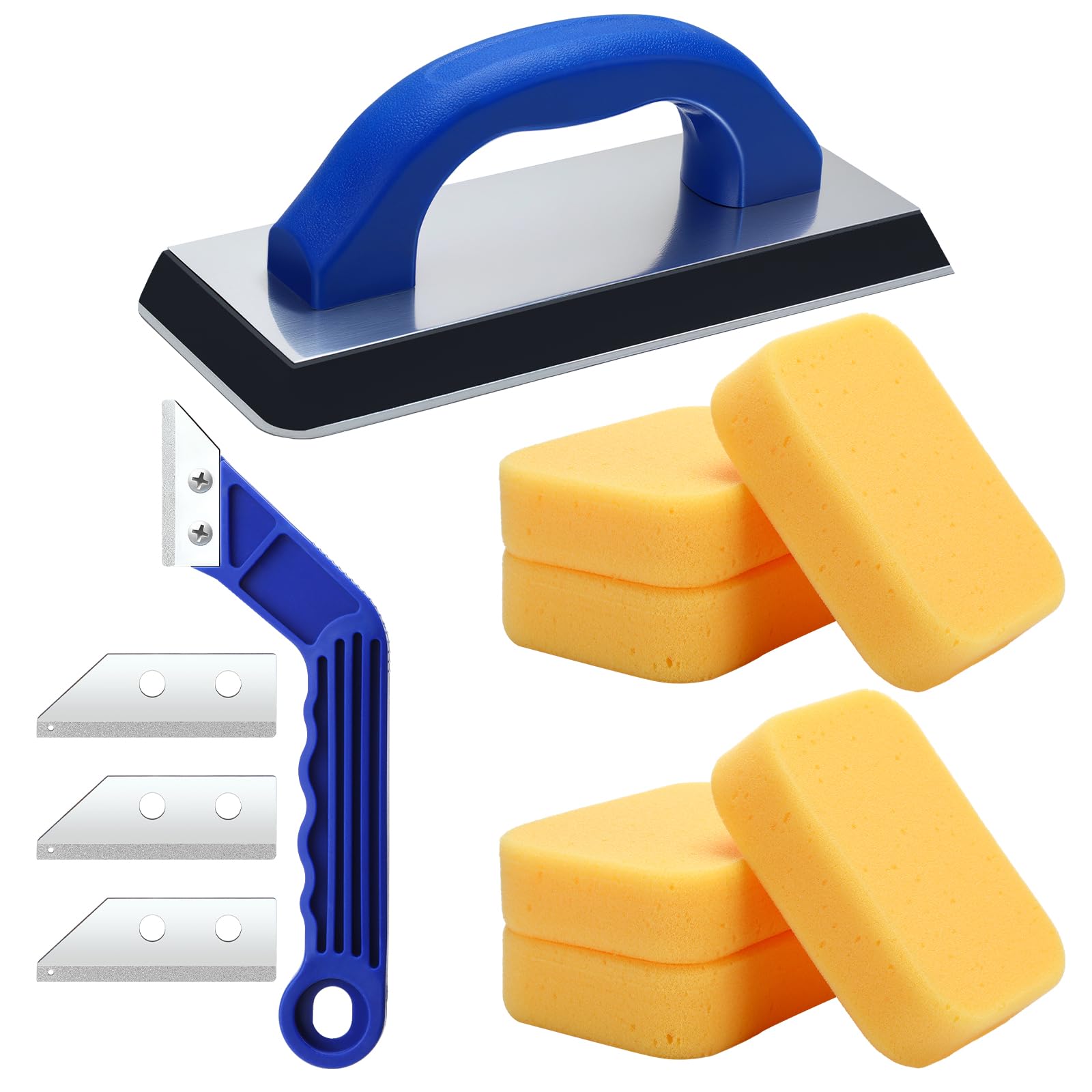 Blulu Grout Float Set - 11 Piece Tile Cleaning Kit -8