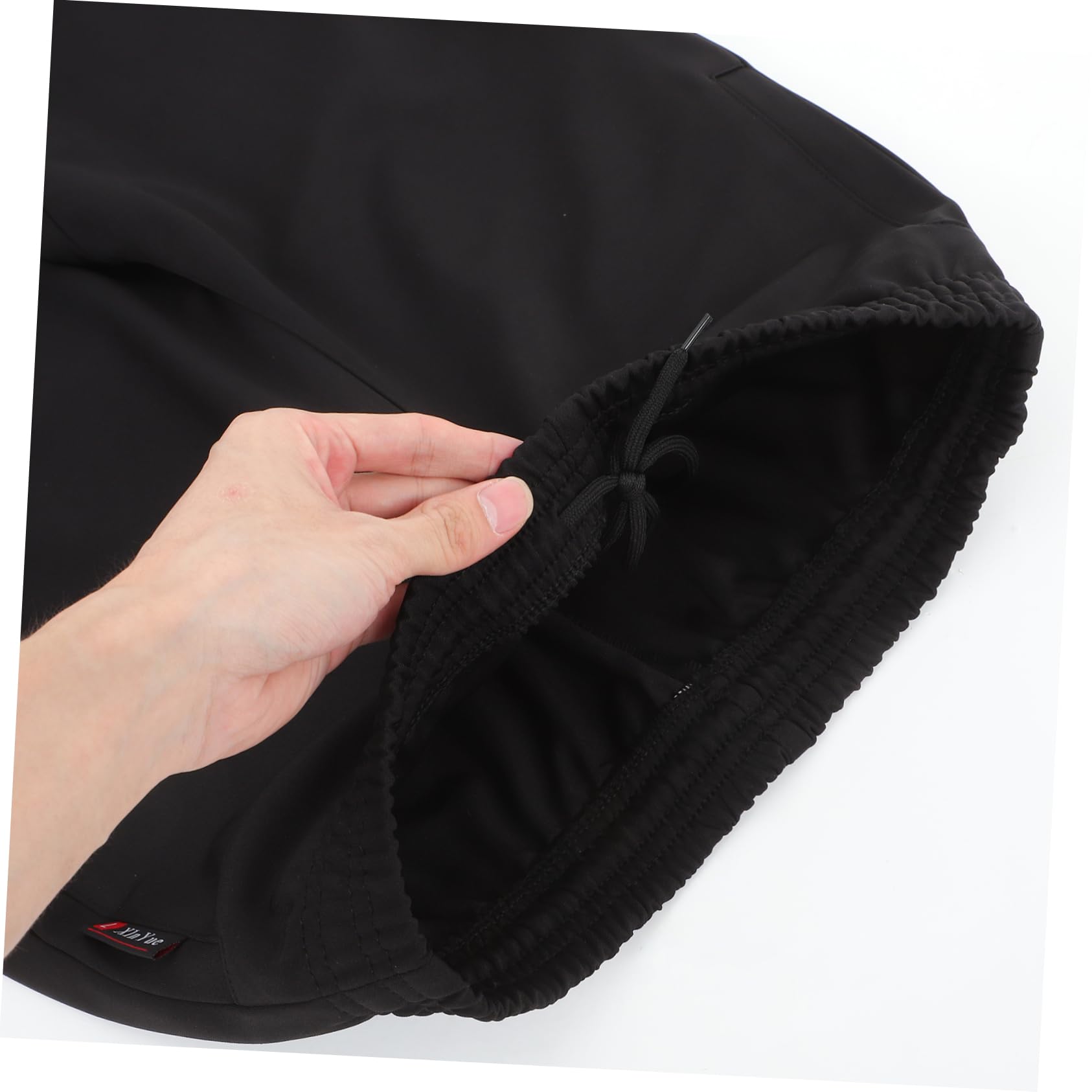 Alipis Schwarze Cargohose aus Baumwolle mit Elastischem Bund und Praktischem Stauraum für Verschiedene Küchensituationen Klassische und Langlebige Arbeitshose