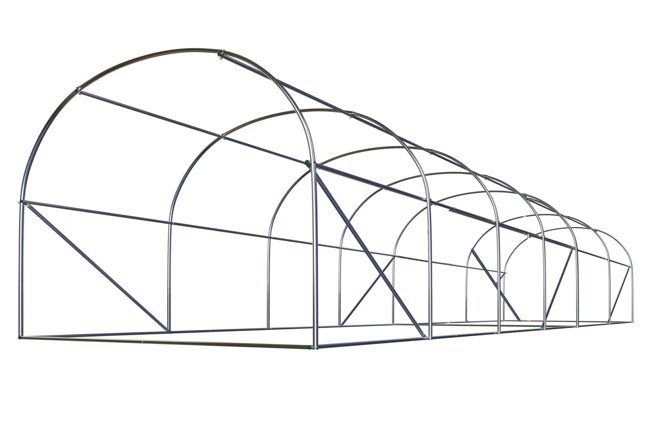 Szklarnia Foliowa Tunel Ogrodowy Stalowe Profile Okna Z Moskitierami 3 x 6 x 2 m 18m2 Zielony