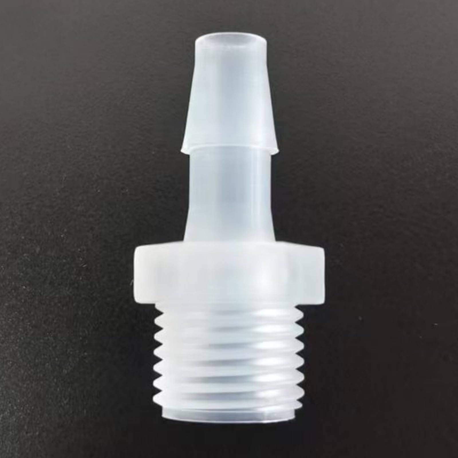 25-Pack 1/4G Male Threaded to Barbed Connector - Durable PP Hose Fittings for Laboratory and Food Machinery(1/4inch)