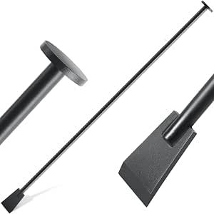 69 Inch Steel Tamping and Digging Bar - Heavy Duty Post Hole Digger (Black)