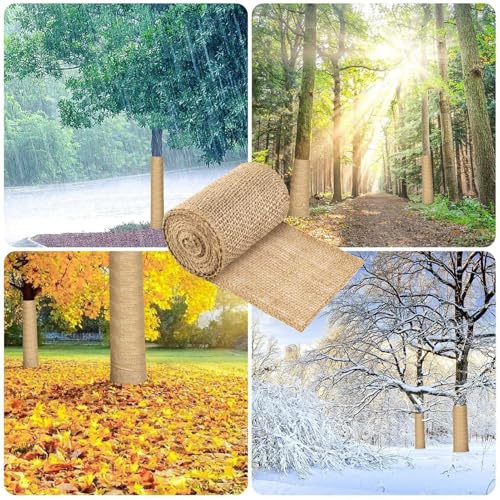 Generico Bandage Stämme | Frostschutzverband aus Leinen - Abdeckungen aus Naturstämmen aus Stoff - feuchtigkeitsspendend für Sträucher Pflanzen im Freien Garten Bauernhof Forstwirtschaft