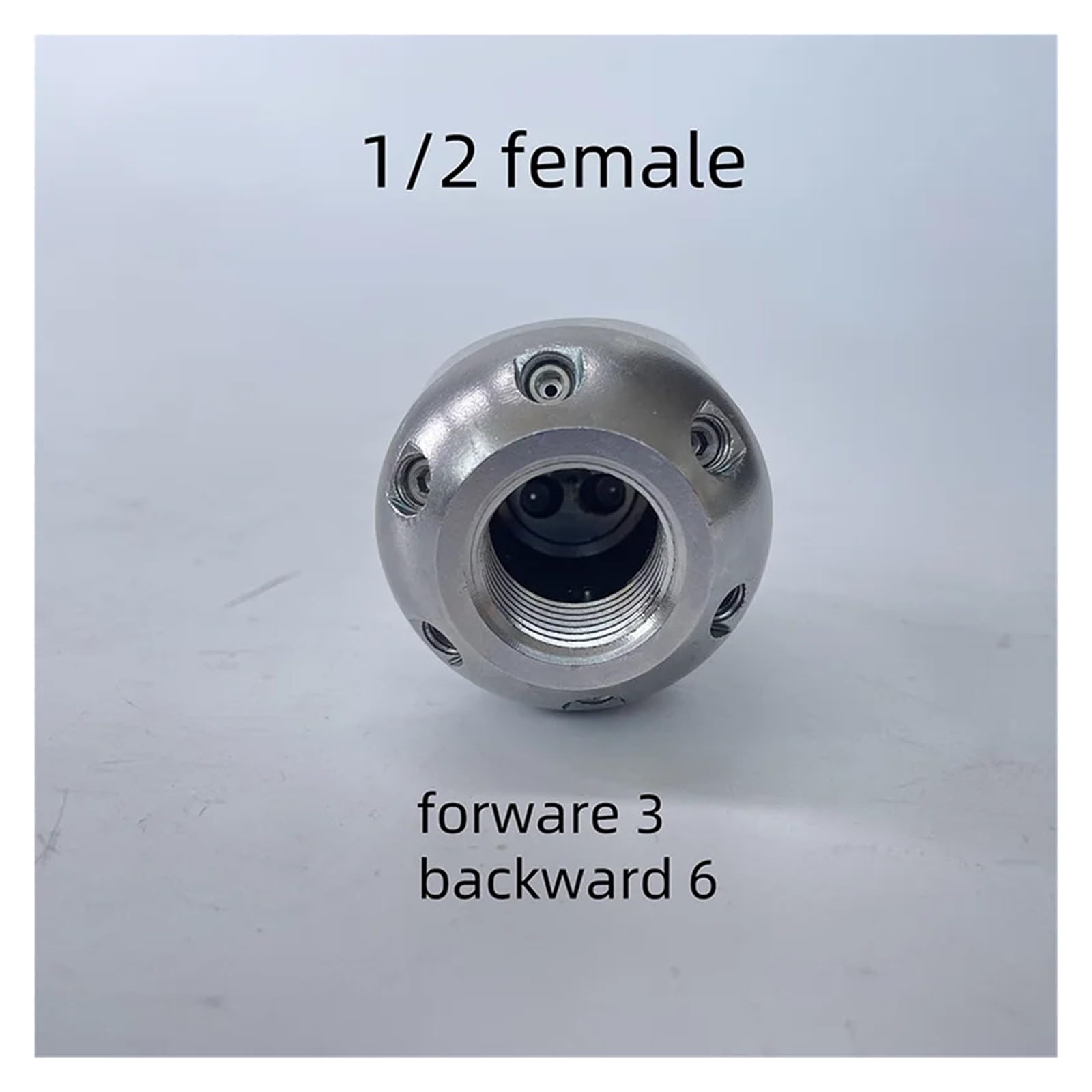 Boquilla de chorro de alcantarillado con punta de lanza hembra de 1/2", herramienta de limpieza de tuberías de alta presión de acero inoxidable Boquillas