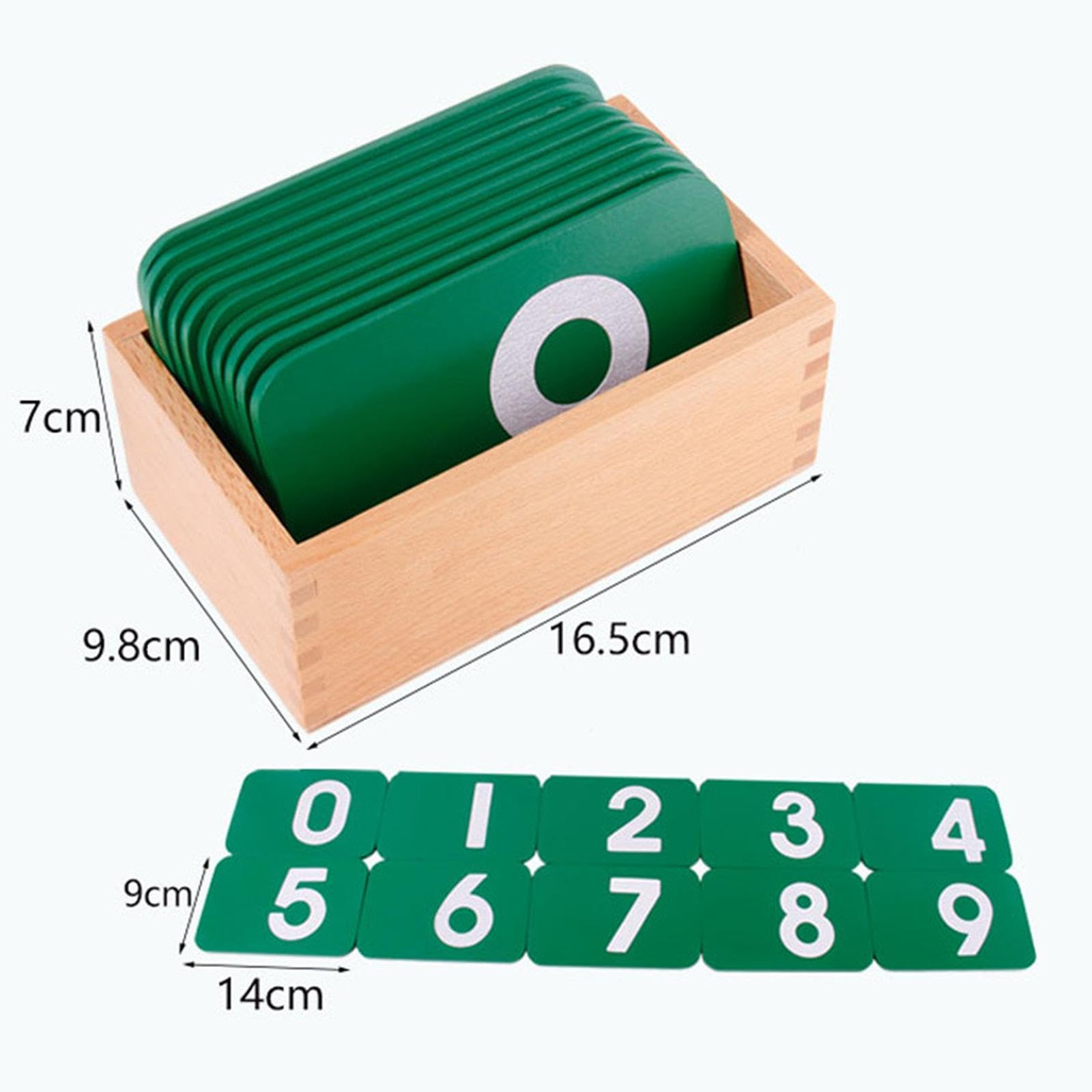 Cartes de Chiffres pour L'apprentissage Précoce, Outil Pédagogique de 0 à 9 pour Les Enfants D'âge Préscolaire, Professionnel