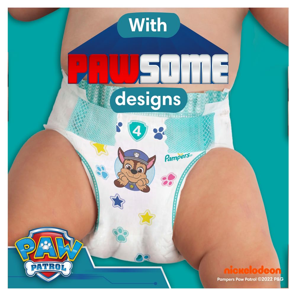Pampers Psi Patrol (Baby-Dry), pieluchy rozmiar 3 (6 kg-10 kg), edycja limitowana, 234 pieluchy, kompleksowa ochrona przed wyciekiem do 12 godzin